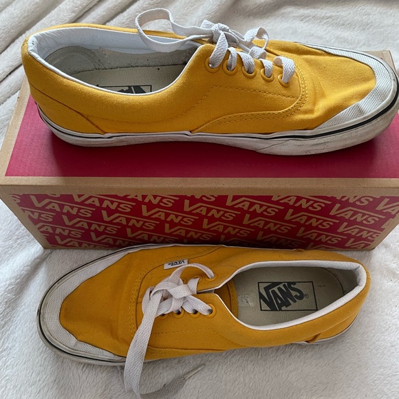 Women’s Mustard Coloured Vans Sneakers - Picture 3 of 10
